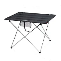 Cтіл розкладний Naturehike NH20JJ020,1680D Oxford / алюміній розмір L. Чорний