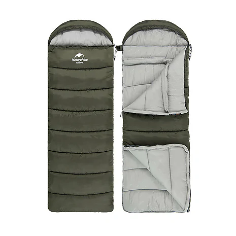 Спальник з капюшоном правий (1°C) Naturehike U350 NH20MSD07. Зелений