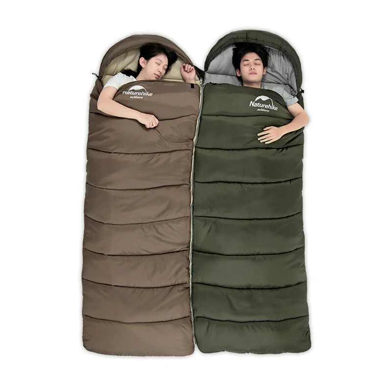 Спальник с капюшоном правый (1°C) Naturehike U350 NH20MSD07. Зеленый