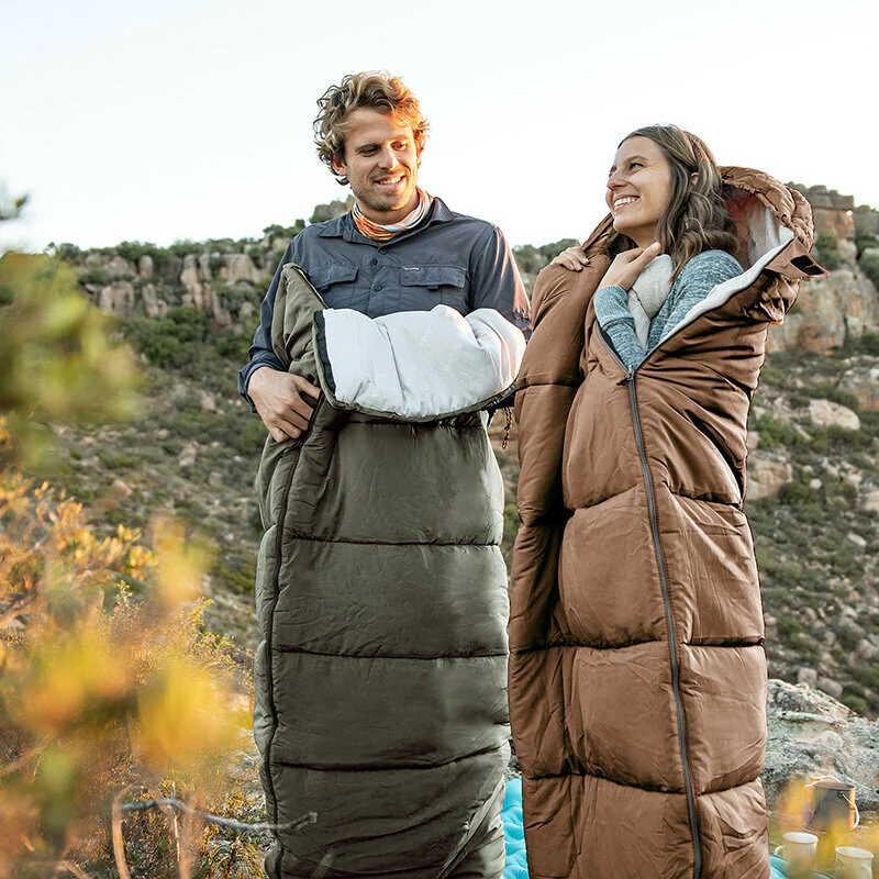 Спальник с капюшоном правый (1°C) Naturehike U350 NH20MSD07. Зеленый