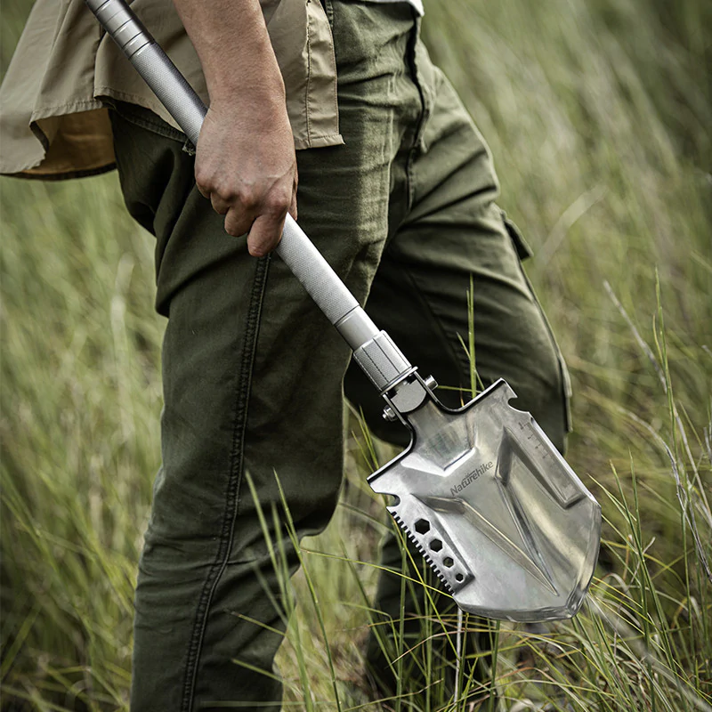 Лопата Naturehike Multifunctional outdoor shovel NH20GJ002. Серый