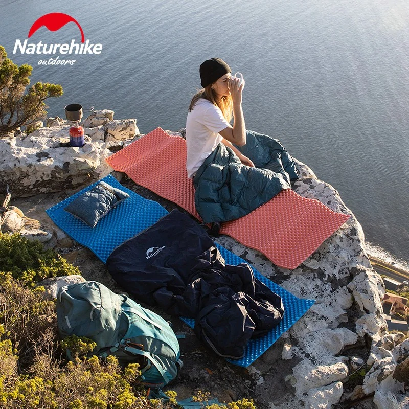 Килимок складний Naturehike NH19QD008 IXPE із алюмінієвою плівкою. Олива