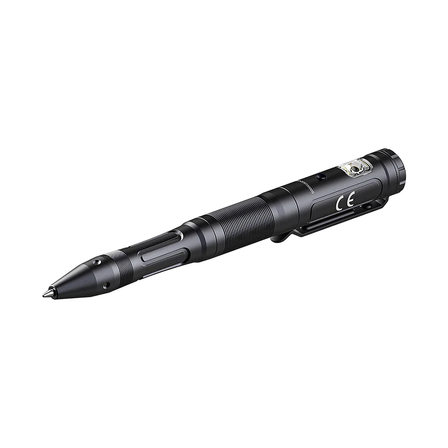 Тактическая ручка с фонариком Fenix T6. Черный