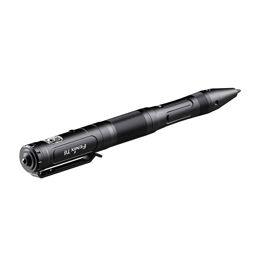 Тактическая ручка с фонариком Fenix T6. Черный