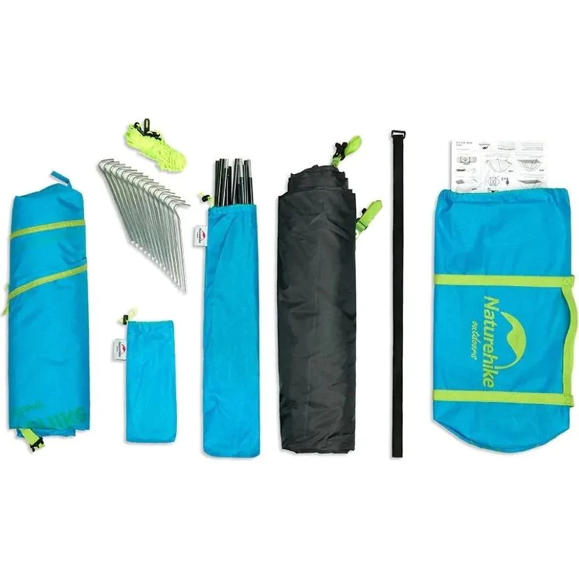 Намет чотиримісний Naturehike P-Series NH18Z044-P 210T65D. Зелений