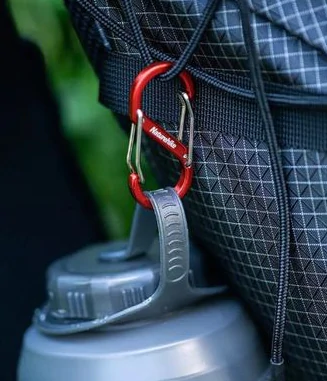 Карабін багатофункціональний Naturehike S-type NH20GS004, 50 мм, 2 шт. Червоний