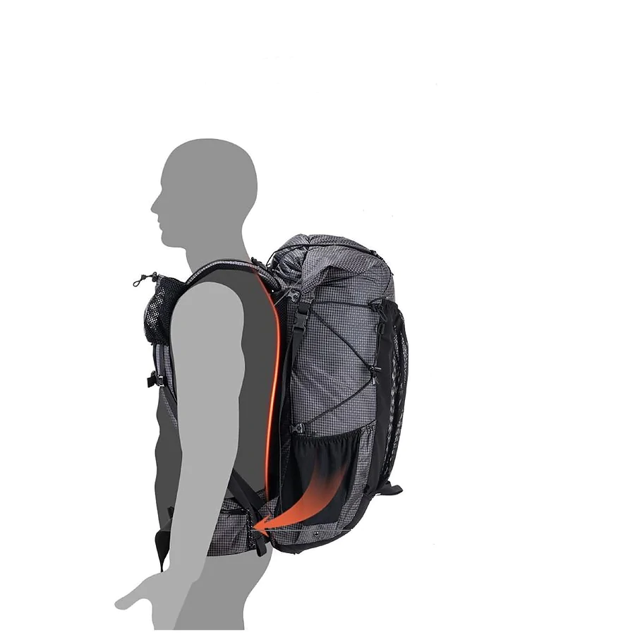 Рюкзак туристичний Naturehike Rock NH19BP095, 60+5л, чорний