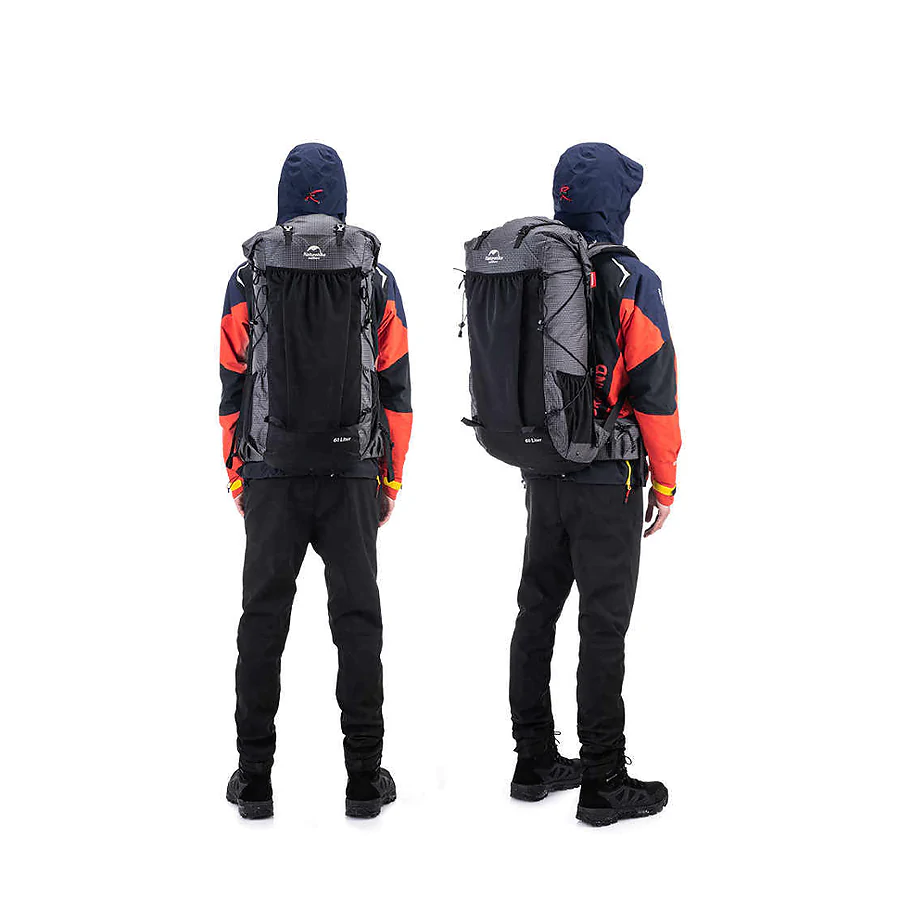 Рюкзак туристичний Naturehike Rock NH19BP095, 60+5л, чорний