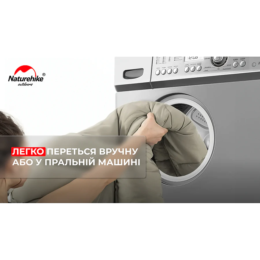Спальник с капюшоном Naturehike M400 NH20MSD02, (1°C), левый, зеленый