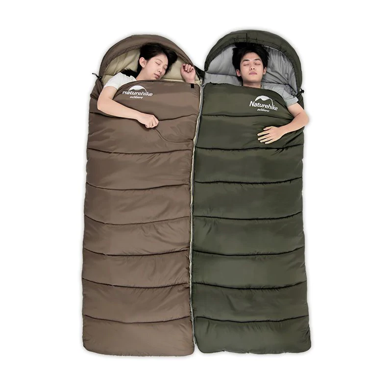 Спальник с капюшоном Naturehike U250 NH20MSD07, (6°C), левый, коричневый