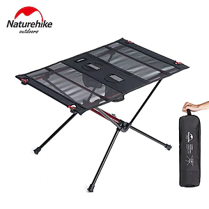Раскладной стол облегченный Naturehike NH19Z027-Z, сетка/карбон, черный