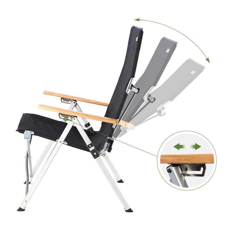 Кресло складное Naturehike NH17T003-Y, алюминий. Черный