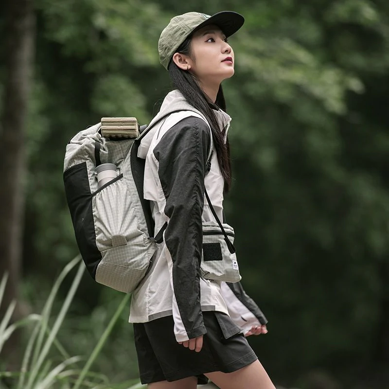 Рюкзак туристичний Naturehike NH20BB206, 20л, світло-сірий