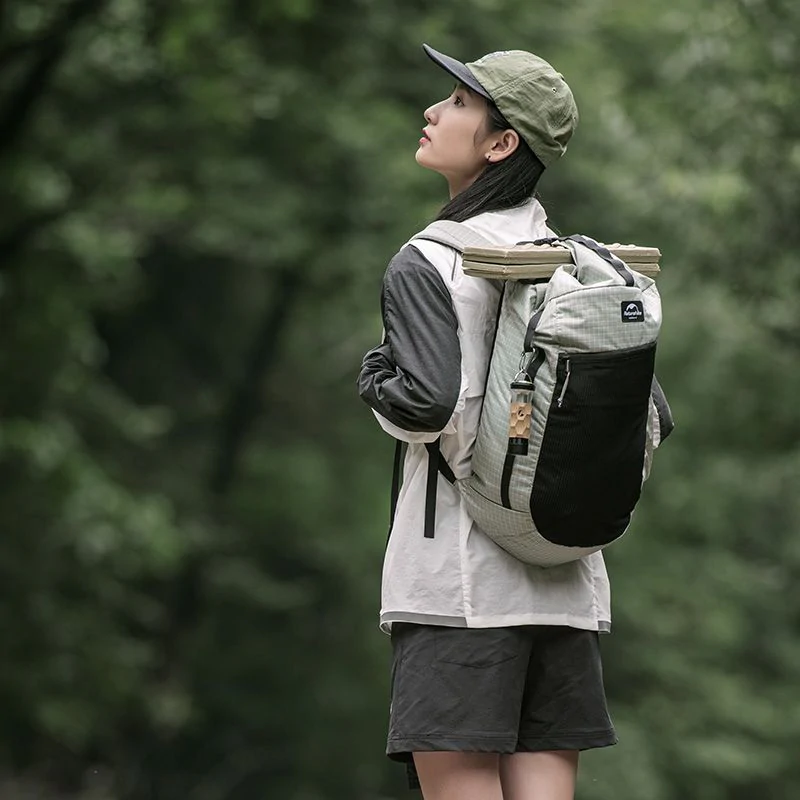 Рюкзак туристичний Naturehike NH20BB206, 20л, світло-сірий