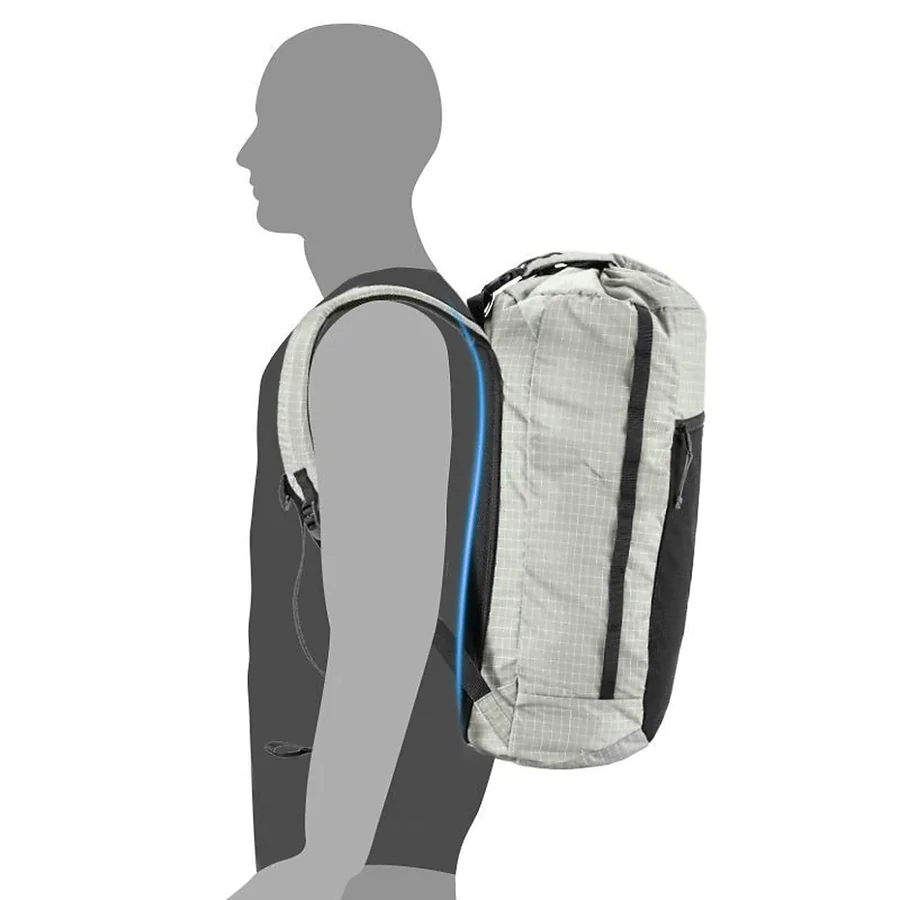 Рюкзак туристический Naturehike NH20BB206, 20л, графит в клетку