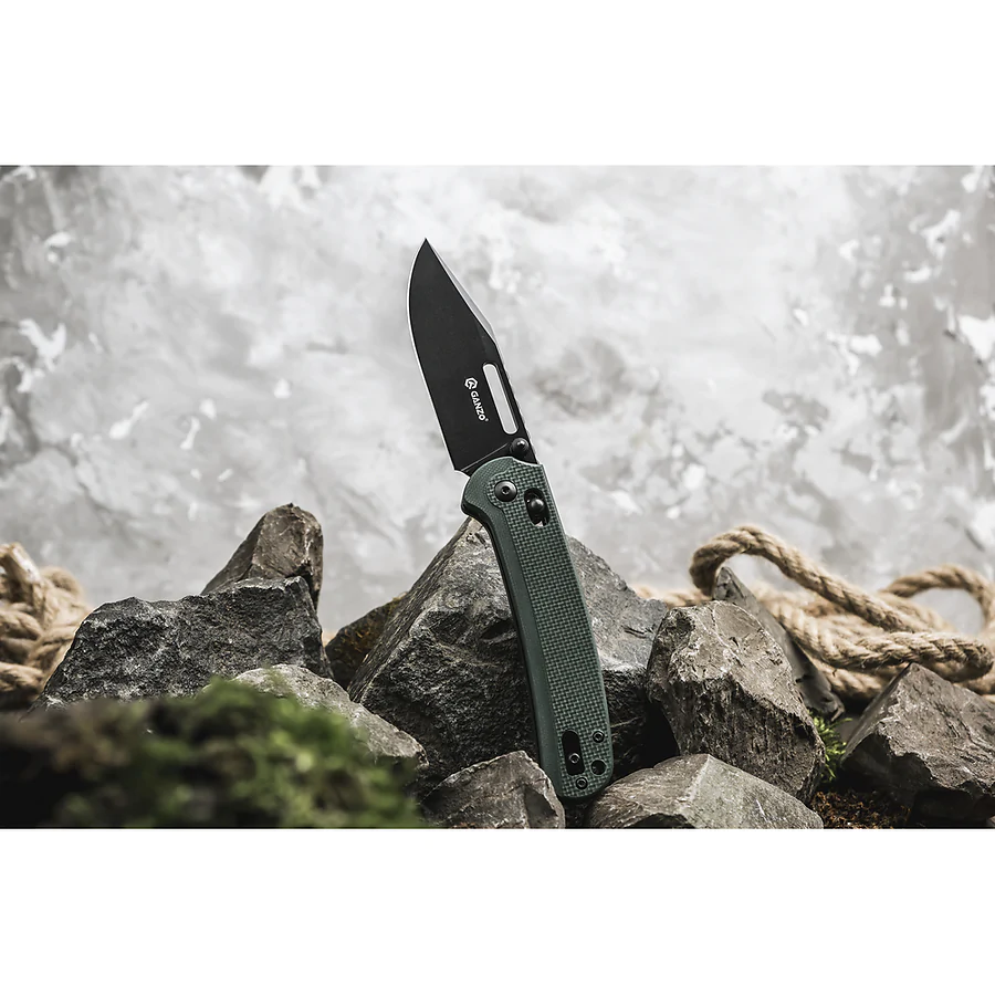 Нож складной Ganzo G768PT-GB, сине-зеленый (черный клинок)