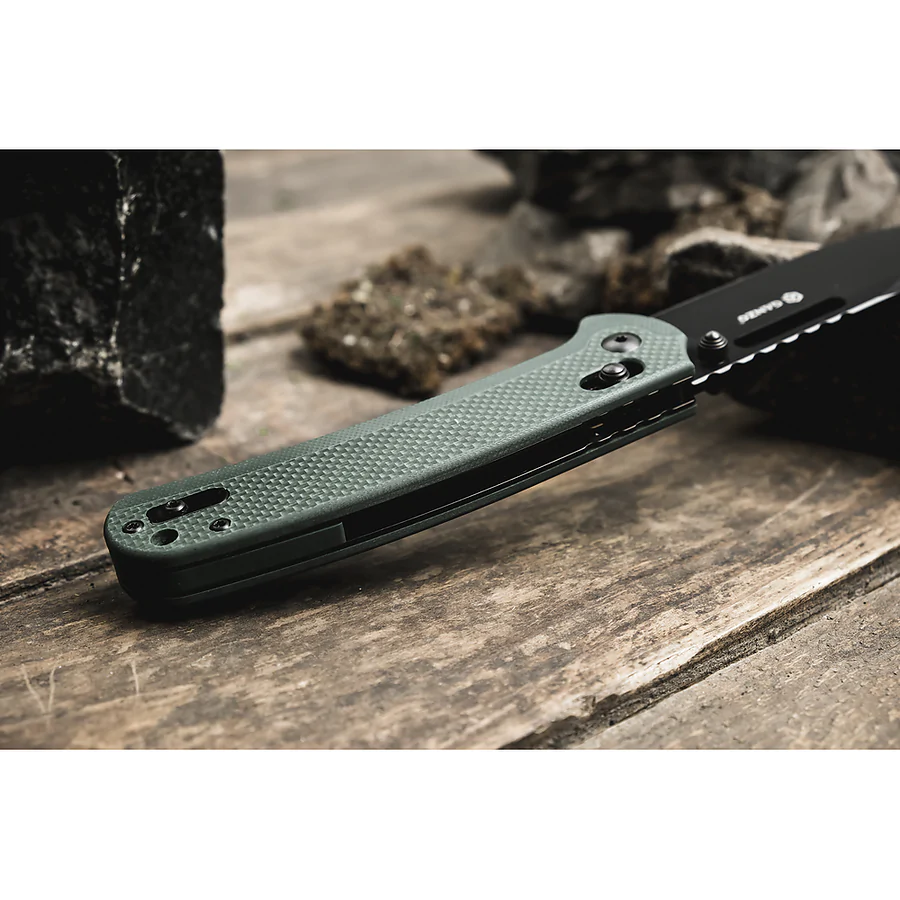 Нож складной Ganzo G768PT-GB, сине-зеленый (черный клинок)