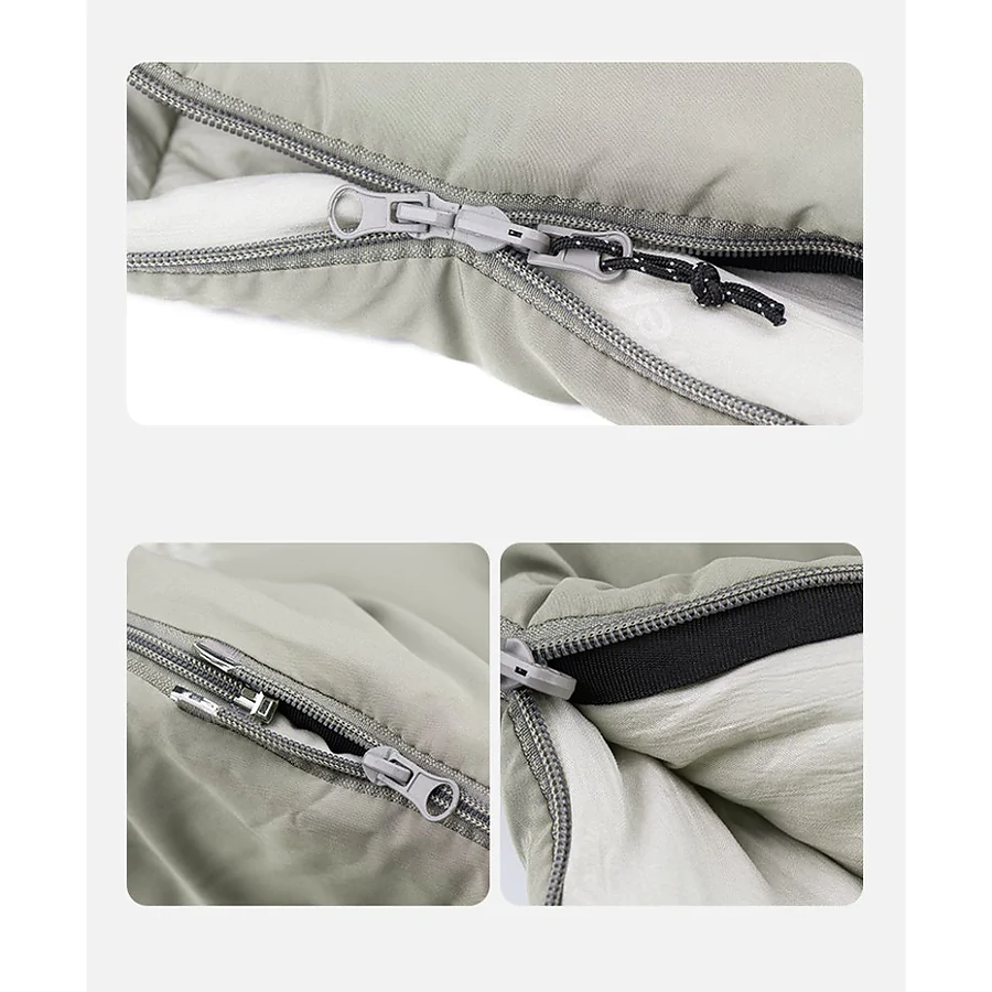 Спальный мешок с капюшоном с обычным мешком для хранения Naturehike M300 CNK2350WS023, серый, правый