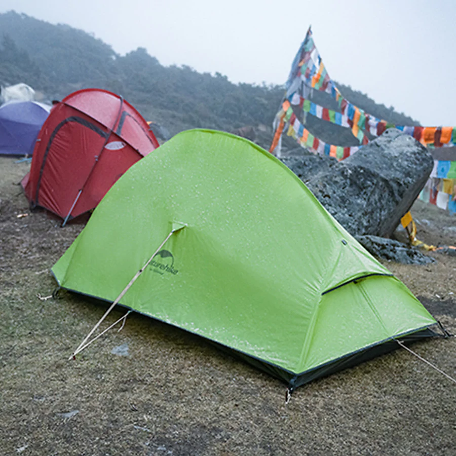 Палатка сверхлегкая одноместная Naturehike Cloud Up Base 1 CNK2450WS032, зеленая
