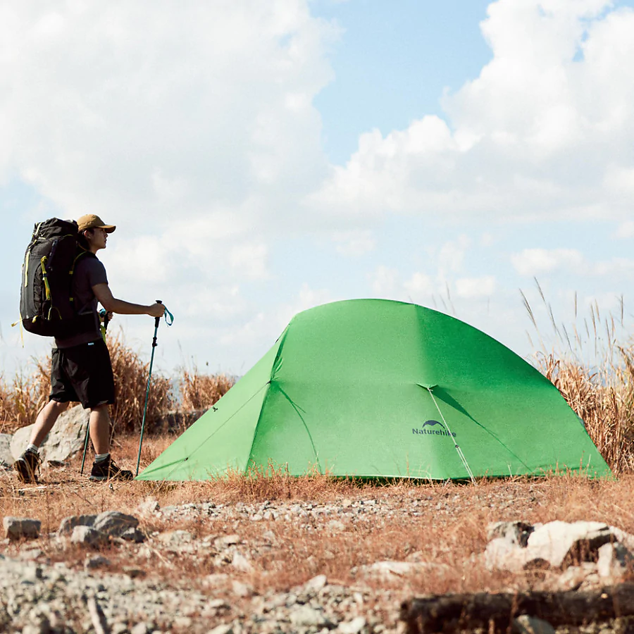 Палатка сверхлегкая одноместная Naturehike Cloud Up Base 1 CNK2450WS032, зеленая