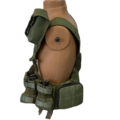 Ременно-плечевая система РПС Warbelt Molle с подсумками. Олива