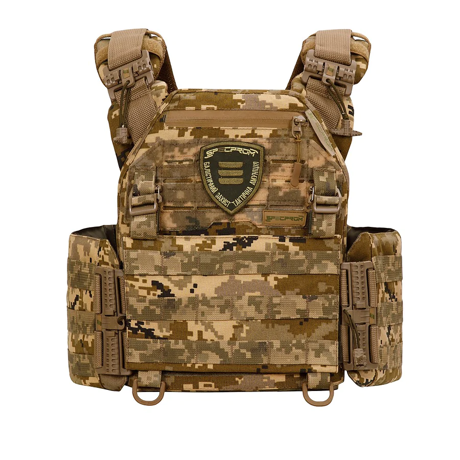 Плитоноска Warmor gen.3 Pro Піксель ММ14. Система швидкого зняття. 3 підсумки