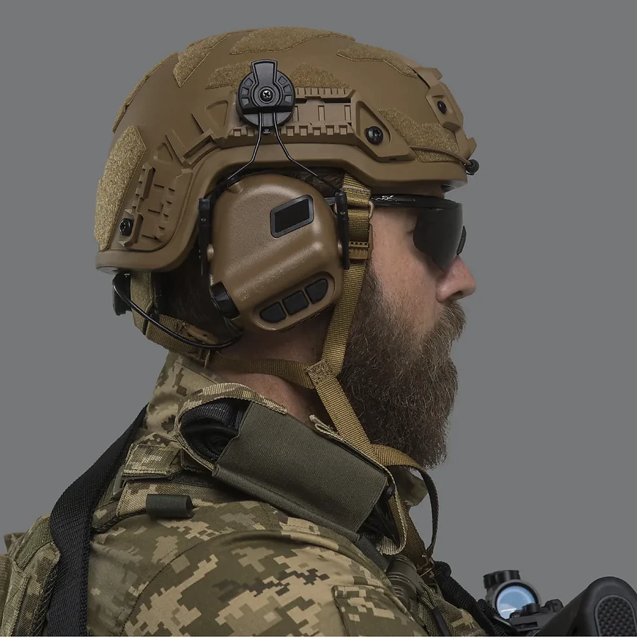 Тактичні навушники EARMOR M31H з кріпленнями під каску