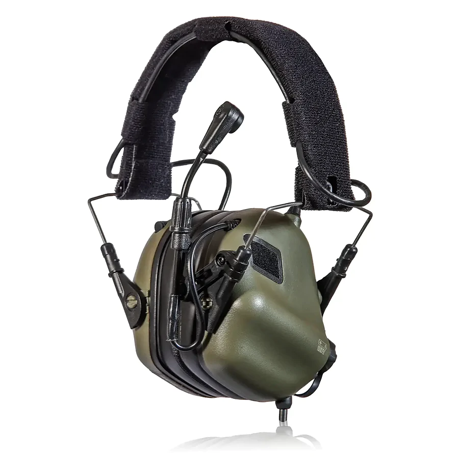 Активні тактичні навушники із мікрофоном Earmor M32 MOD3 Helmet Version. Олива
