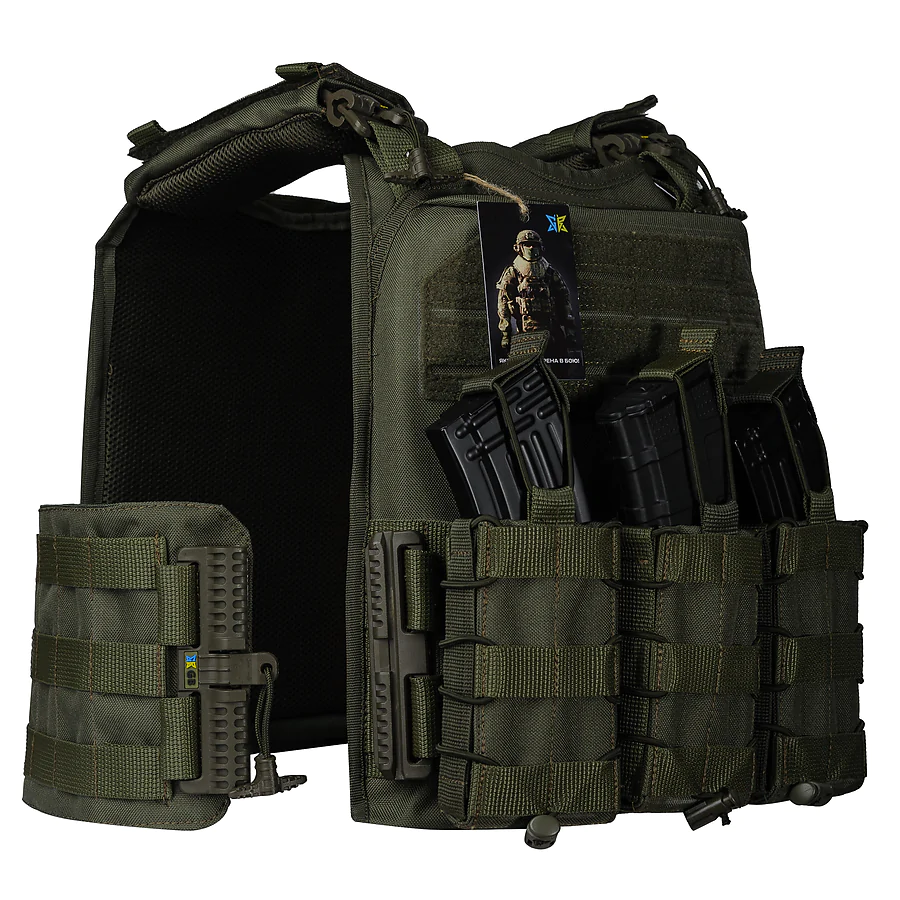 Плитоноска Ares gen.2. 3 подсумка АК. Олива
