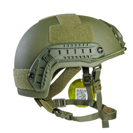 Шлем FAST Кевлар Олива. Уровень защиты NIJ IIIA. Защитит от обломков, рикошетов и пистолетных пуль