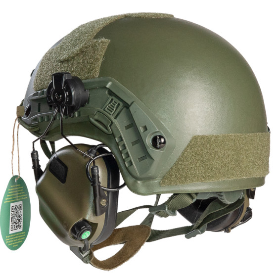 Тактический шлем с наушниками Earmor M32 (комплект)
