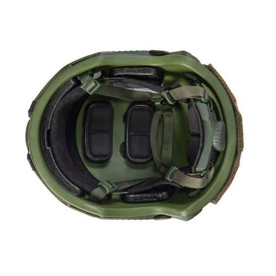 Шолом FAST в кавері з навушниками Earmor M32H, колір – олива