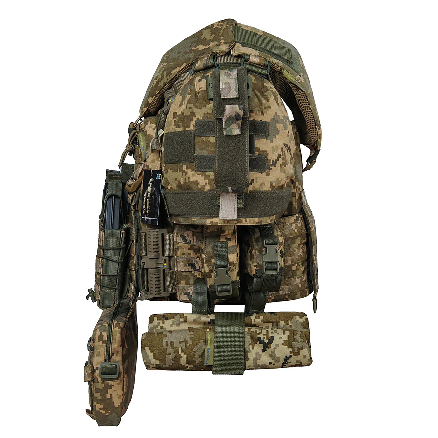 Бронежилет 6 класса Warmor gen. 3 Suit Пиксель. Баллистическая защита боков, паха, плечей и шеи.