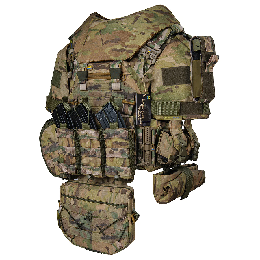 Бронежилет 6 класу Warmor gen. 3 Suit. Мультикам. Балістичний захист боків, паху, плечей і шиї.
