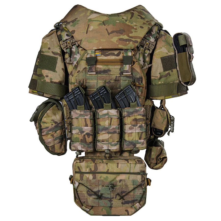 Бронежилет 6 класу Warmor gen. 3 Suit. Мультикам. Балістичний захист боків, паху, плечей і шиї.