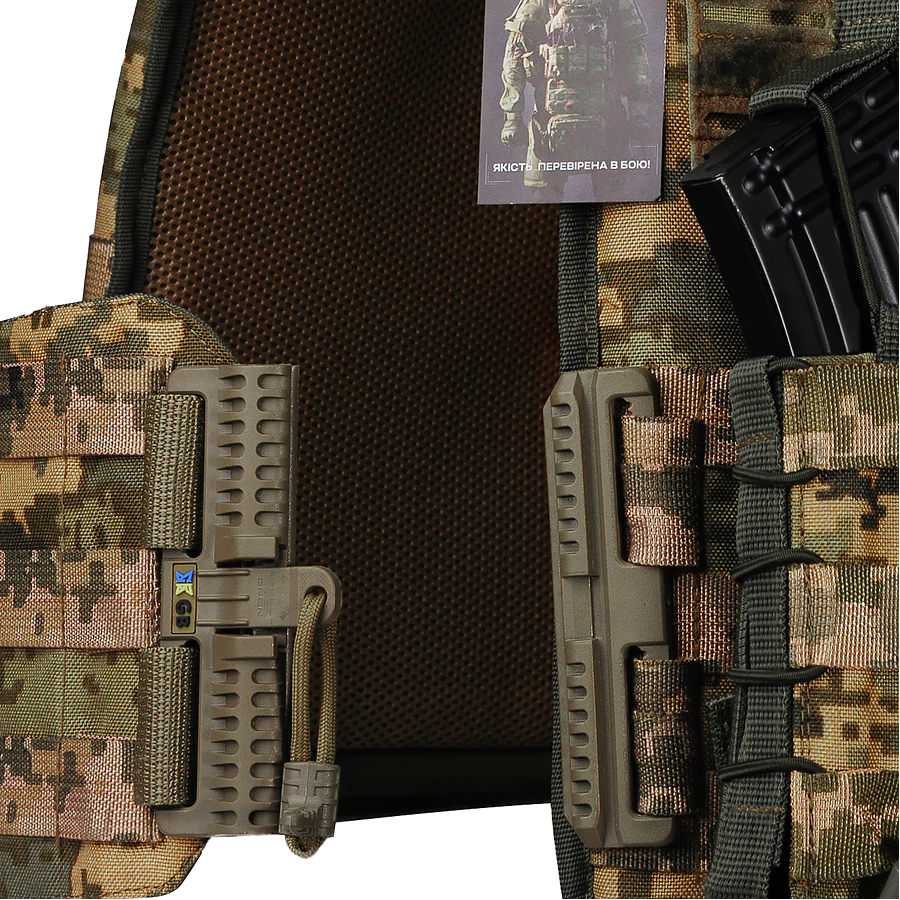 Плитоноска Ares gen.2. 3 подсумка АК. Пиксель ММ14