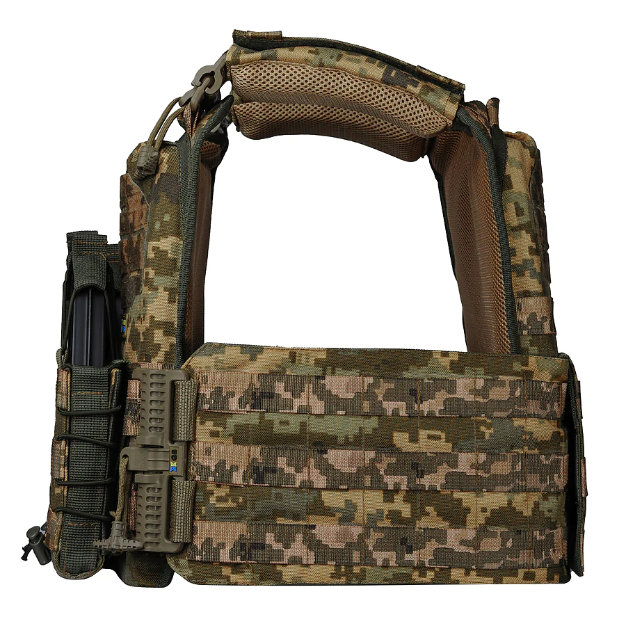Плитоноска Ares gen.2. 3 подсумка АК. Пиксель ММ14
