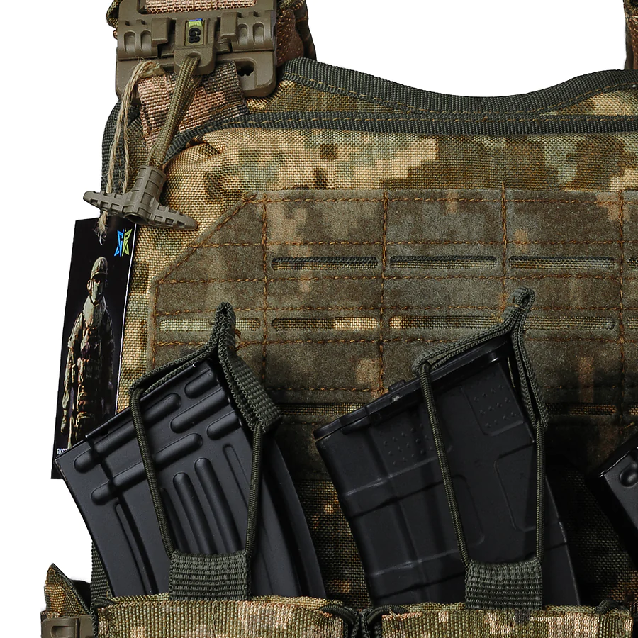 Плитоноска Ares gen.2. 3 подсумка АК. Пиксель ММ14