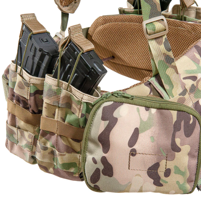 Ременно-плечевая система мультикам РПС Warbelt Molle с подсумками с противоосколочным пакетом