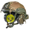 Шлем FAST в кавере с наушниками M32H с "Чебурашками". Олива