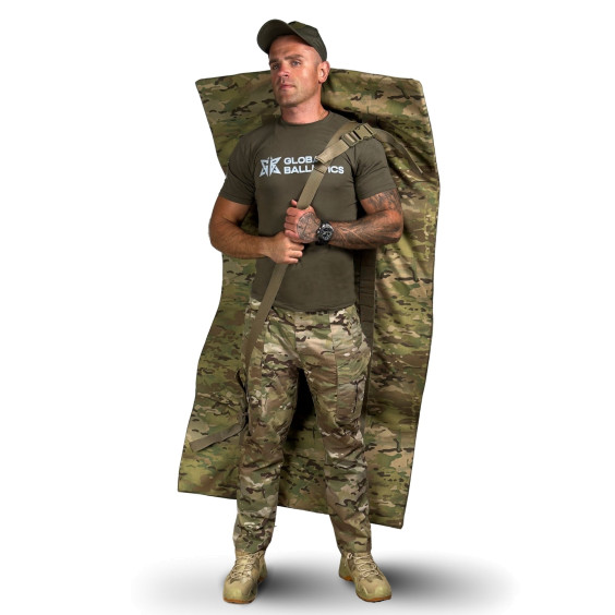 Бронековдра 1 класу Armor Blanket від Global Ballistics. Розмір 160 на 80 см. Мультикам.