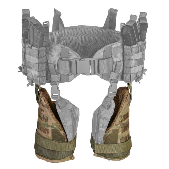 Бронежилет 6 класса Warmor Gen. 3. с плитами  и защитой: шеи, плеч, боковин (камербандов), напашника, живота, пояса РПС, бедер ног (внутренняя и наружная)