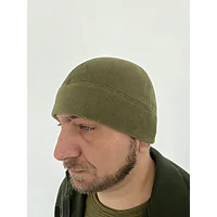 Шапка флісова. Олива.