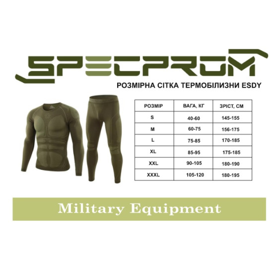 Комплект термобелья ESDY MILITARY Green