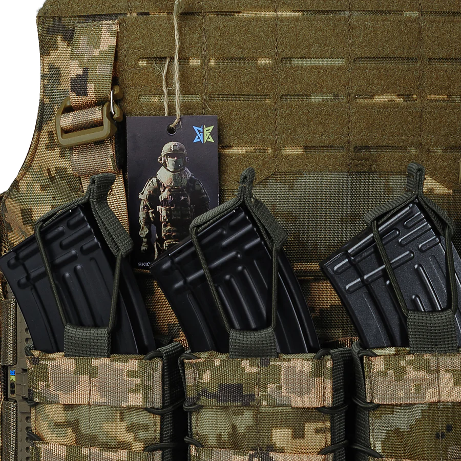 Плитоноска Warmor gen.4 Пиксель. 4 подсумка.