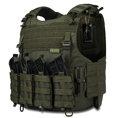 Плитоноска Warmor gen.4. 4 підсумка. Олива.