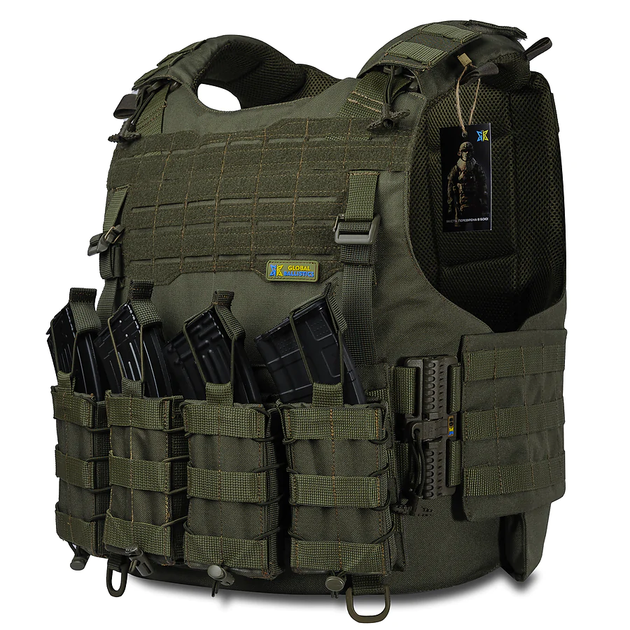 Плитоноска Warmor gen.4. 4 подсумка.Олива.