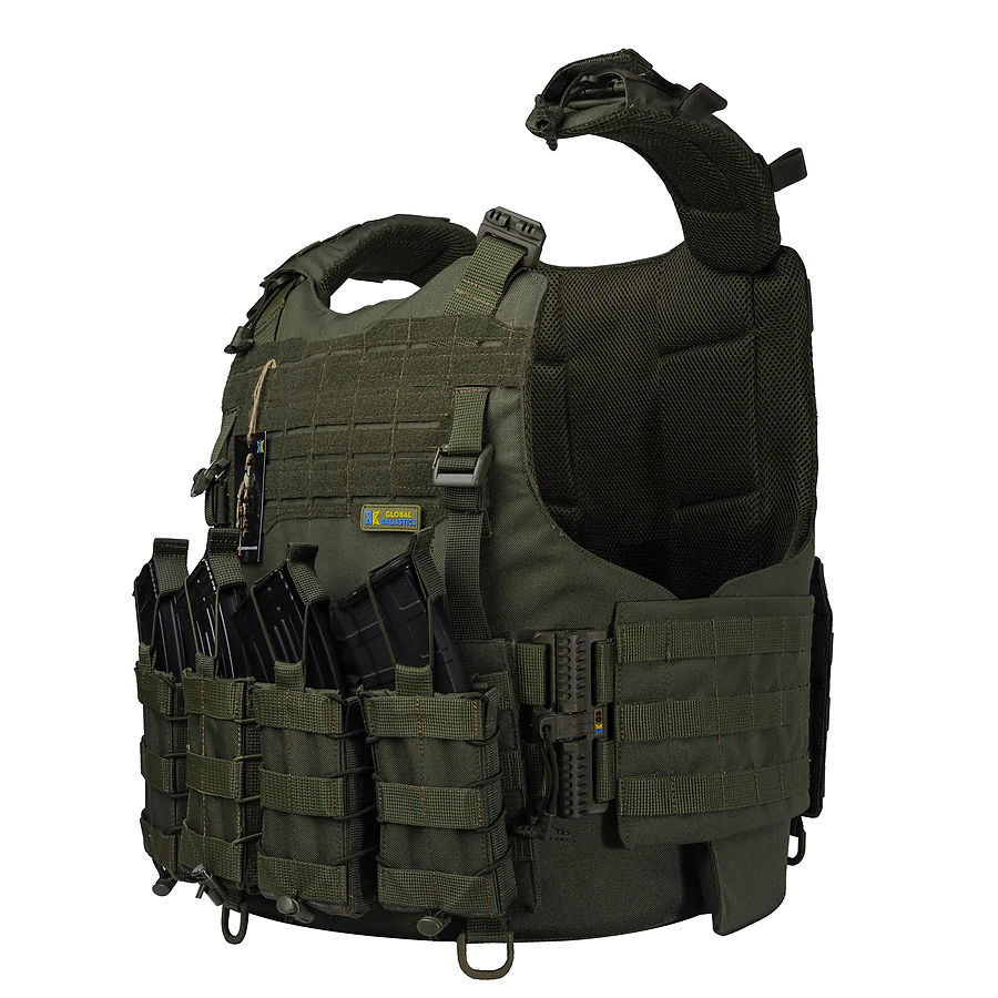Бронежилет 1 класса Warmor gen.4. Олива. Вес 3,3 кг.