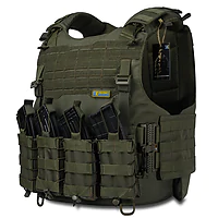 Бронежилет 1 класу Warmor gen.4. Олива. Вага 3,3 кг.