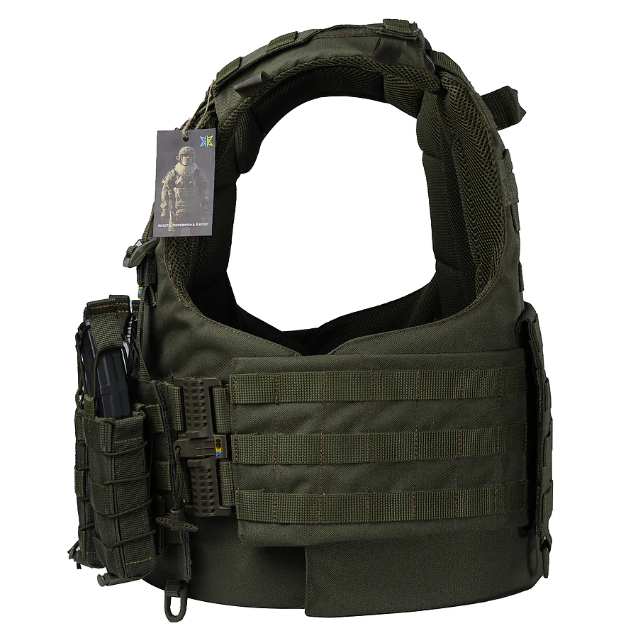 Бронежилет 2 класса Warmor gen.4. Олива. Вес 4,2 кг.
